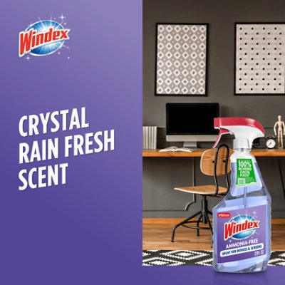 Windex Ammonia Free Crystal Rain Scent Glass Cleaner Spray Bottle - 23 Fl. Oz. - Image 5