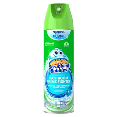 Scrubbing Bubbles Bathroom Grime Fighter Rainshower Bathroom Disinfectant Aerosol - 20 Oz