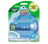 Scrubbing Bubbles Fresh Gel Toilet Cleaning Stamp Rainshower Dispenser with 6 Stamps