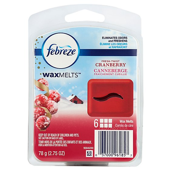 Febreze Wax Melts Fresh Twitst Cranberry - 2.75 Oz