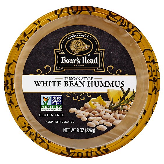 Boars Head Hummus Tuscan White Bean - 10 Oz
