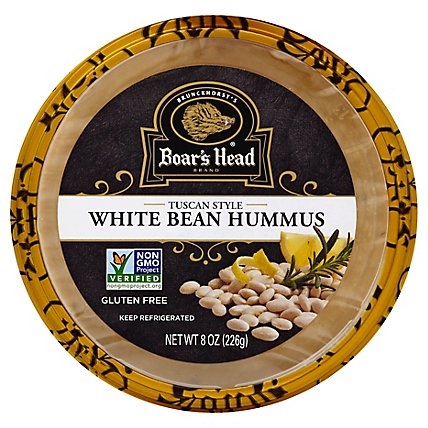 Boars Head Hummus Tuscan White Bean - 10 Oz - Image 1