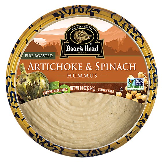 Boars Head Hummus Artichoke Spinach - 10 Oz