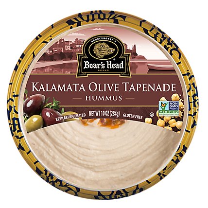 Boars Head Hummus Kalamata Olive - 10 Oz - Image 1