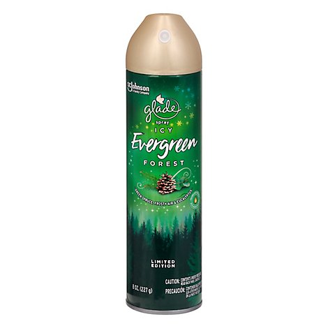 Glade Air Freshener Spray Icy Evergreen Forest - 8 Oz