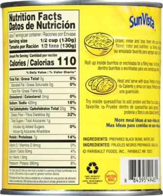 Sun Vista Beans Black - 30 Oz - Image 5