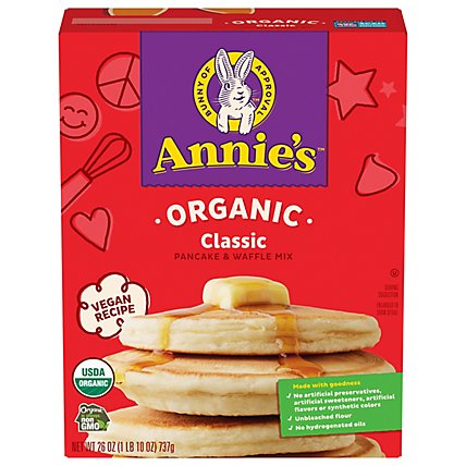 Annies Homegrown Pancake & Waffle Mix Organic - 26 Oz - Image 1