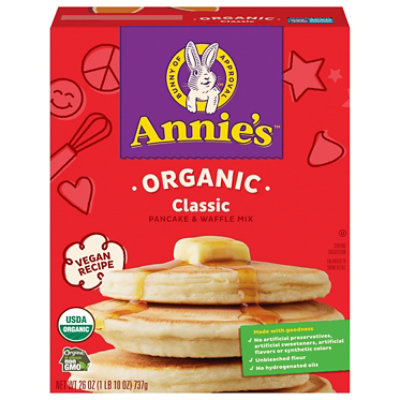 Annies Homegrown Pancake & Waffle Mix Organic - 26 Oz