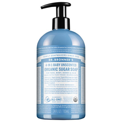 Dr Bronners Orgnc Hand/Body Bby - 24 Oz