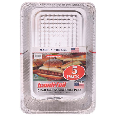 Handi-foil Steam Table Pans Full Size - 5 Count - Image 3