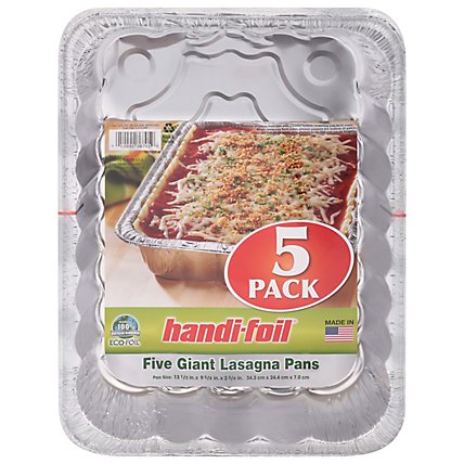 Handi-foil Eco-Foil Lasagna Pans Giant - 5 Count - Image 3