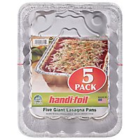 Handi-foil Eco-Foil Lasagna Pans Giant - 5 Count - Image 1