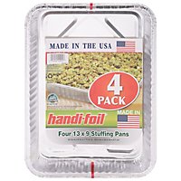 Handi-Foil Eco-Foil Stuffing Pans 13 x 9 - 4 Count - Image 3