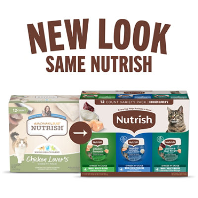 Rachael Ray Nutrish Food for Cats Chicken Lovers Variety Pack - 12-2.8 Oz - Image 3