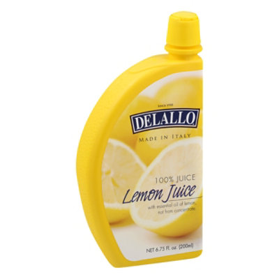 Delallo Juice Lemon - 6.75 Oz