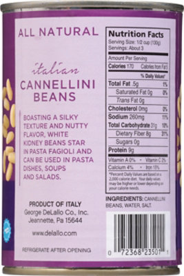 DeLallo Bean Cannellini With Kidney Beans - 14 Oz - Image 6