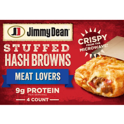 Jimmy Dean Stuffed Hash Browns Meat Lovers Frozen Breakfast - 4 Count