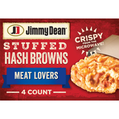 Jimmy Dean Meat Lovers Stuffed Hash Browns 4 Count - 15 Oz - Image 1