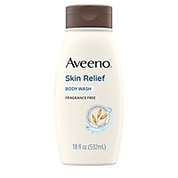 Aveeno Active Naturals Body Wash Skin Relief Fragrance Free - 18 Fl. Oz. - Image 2