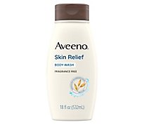 Aveeno Active Naturals Body Wash Skin Relief Fragrance Free - 18 Fl. Oz.