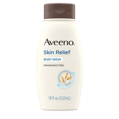 Aveeno Active Naturals Body Wash Skin Relief Fragrance Free - 18 Fl. Oz.
