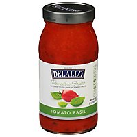 DeLallo Tomato Sauce Pomodoro Fresco Tomato Basil Jar - 25.25 Oz - Image 3