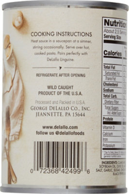 Delallo Seafoods Clam Sce White - 10.5 Oz - Image 5