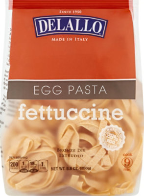 DeLallo Pasta Egg Fettuccine 6 Nests Box - 8.8 Oz - Image 2