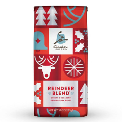 Caribou Coffee Reindeer Blend Dark Roast Ground Coffee - 10 Oz