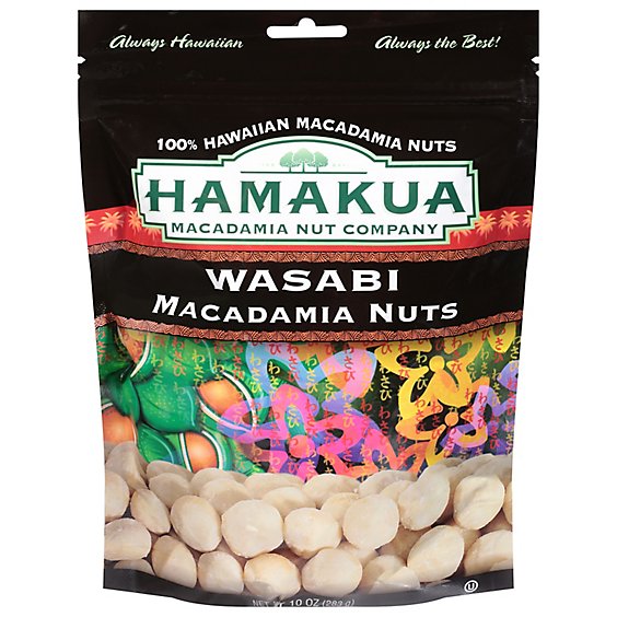 Hamakua Macadamia Nut Company Macadamia Nuts Wasabi - 10 Oz