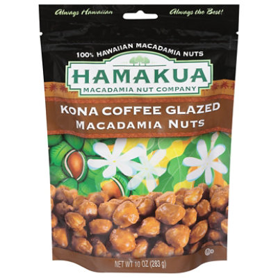 Hamakua Macadamia Nut Company Macadamia Nuts Kona Coffee Glazed - 10 Oz ...