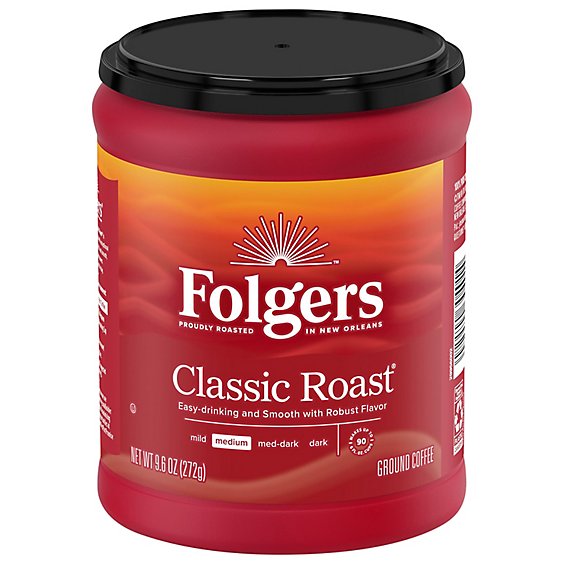 Folgers Classic Medium Roast  - 9.6 Oz 
