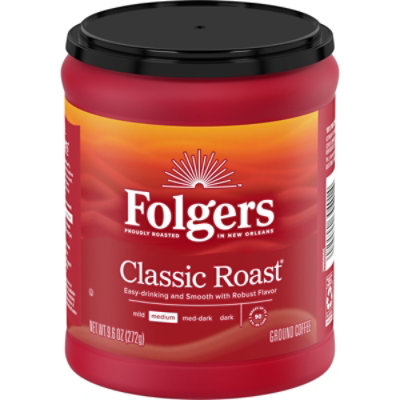 Folgers Classic Medium Roast  - 9.6 Oz