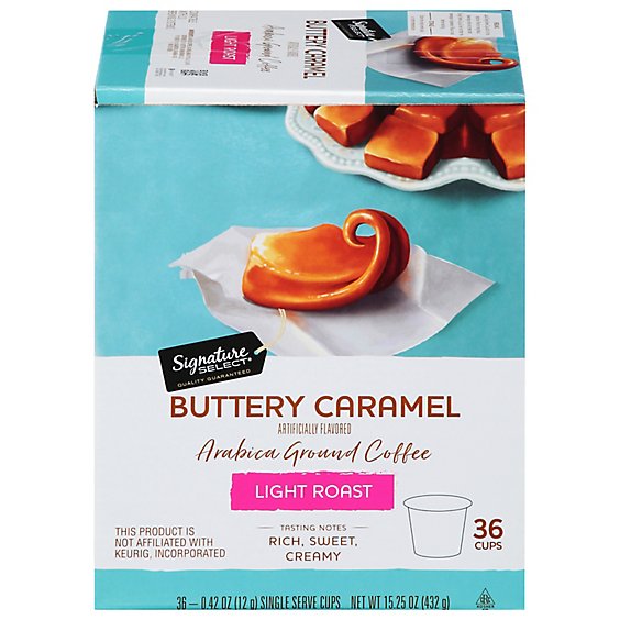 Signature SELECT Coffee Pods Buttery Caramel - 36 Count