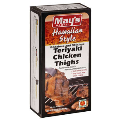 Mays Chicken Thighs Boneless Skinless Teriyaki 32 Oz Safeway
