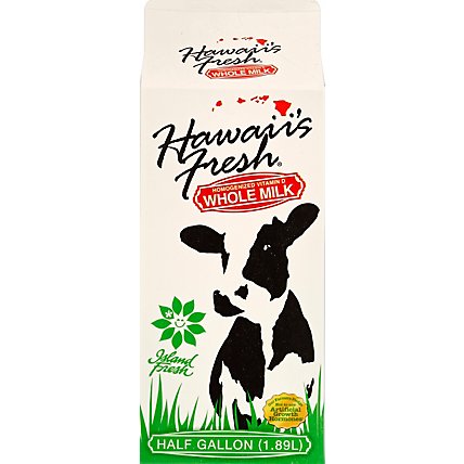Hawaiis Fresh Whole Milk - Half Gallon - Image 2