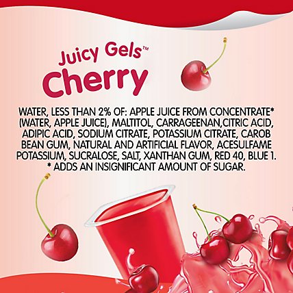 Snack Pack Juicy Gels Sugar Free Cherry - 4-3.25 Oz - Image 5