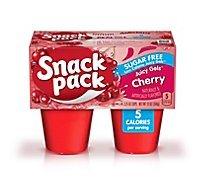 Snack Pack Juicy Gels Sugar Free Cherry - 4-3.25 Oz