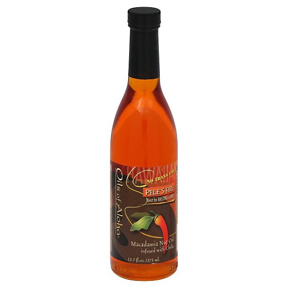 Oils Of Aloha Macadamia Nut Oil Peles Fire Infused With Chili - 12.7 Fl. Oz.