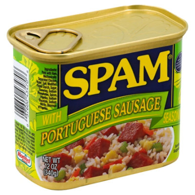  SPAM With Portuguese Sausage Seasoning - 12 Oz 