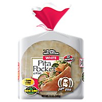 Papa Pita 6inch White Pocket Bread - 12 Oz - Image 1