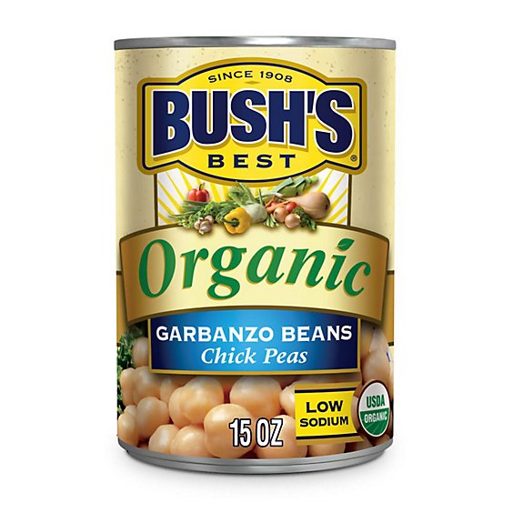 Bush's Organic Garbanzo Beans - 15 Oz