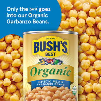 Bush's Organic Garbanzo Beans - 15 Oz - Image 3