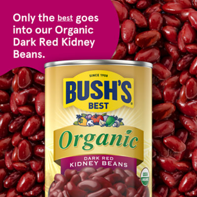 Bush's Organic Dark Red Kidney Beans - 15 Oz - Image 3
