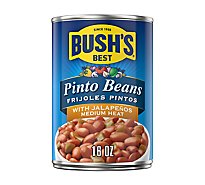 BUSH'S BEST Pinto Beans with Jalapenos - 16 Oz