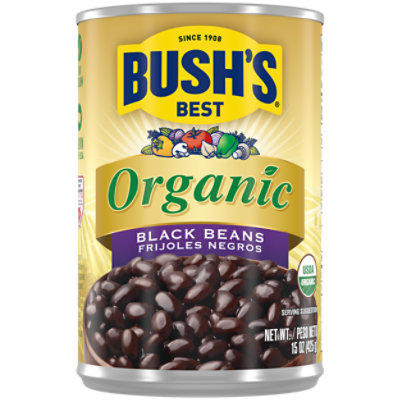 Bush's Organic Black Beans - 15 Oz - Image 1