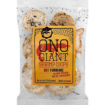 Ono Giant Shrimp Chips Hot Furikake - 4 Oz - Image 2