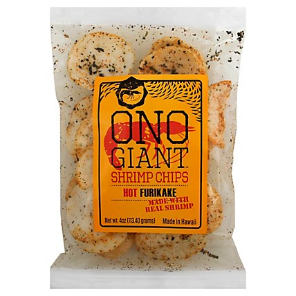 Ono Giant Shrimp Chips Hot Furikake - 4 Oz - Image 1