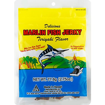 Marlin Fish Jerky Teriyaki Flavor - 2.75 Oz - Image 2