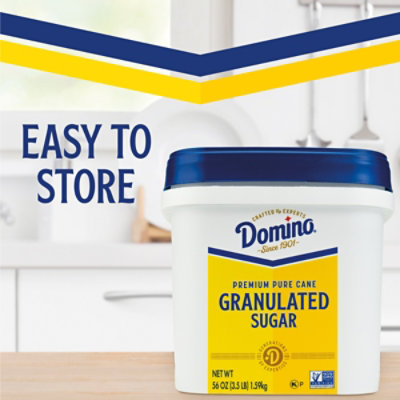 Domino Premium Pure Cane Granulated Sugar Tub - 3.5 LB - Image 4